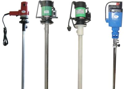 Picture of SS Vertical Motorized Barrel Pump with Non FLP Motor-Outlet Size:20MM, Max. Discharge Flow Rate:43 LPM at 0 Mtr, Head:6.3 LPM at 20 meter 