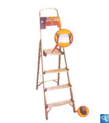 Picture of Aluminum Self Supporting Folding Ladder-Load Bearing Capacity:100 Kgs