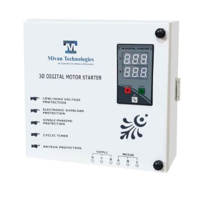 Picture of DOL digital starter for 3 phase motor suitable up to 7.5 hp motor