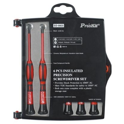 Picture of INSULATED PRECISION SCREWDRIVER SET, FOR HOME AND INDUSTRIAL - 6PCS