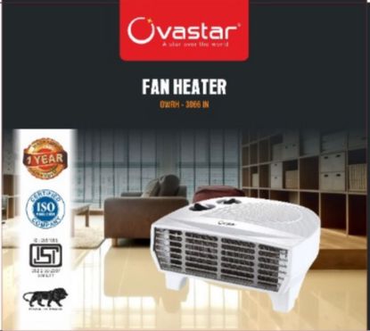Picture of OVASTAR FAN HEATER OWRH 3066 IN - !!1000 Watt/2000-Watt Room Heater!! Fan Heater!!Pure White!!HN-2500!!Made in India!!
