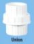 Picture of SUPREME AQUA GOLD MOULDED PIPE FITTING UNION  - SCH80 UNION (Size-50mm)