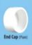 Picture of SUPREME AQUA GOLD MOULDED PIPE FITTING END CAP PLAIN - SCH80 END CAP PLAIN (Size-15mm)