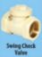 Picture of SUPREME AQUA GOLD MOULDED PIPE FITTINGS SWING CHECK VALVE - SCH80  SWING CHECK VALVE  (Size-32mm)