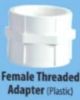 Picture of SUPREME AQUA GOLD MOULDED PIPE FITTINGS Female Threaded Adopter (Plastic)  - SCH80 Female Threaded Adopter (Plastic)  (Size-15mm)