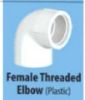 Picture of SUPREME AQUA GOLD MOULDED PIPE FITTINGS Female Threaded Elbow (Plastic) - SCH80 Female Threaded Elbow (Plastic) (Size-25mm)