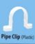 Picture of SUPREME AQUA GOLD MOULDED PIPE FITTINGS - SCH80 Pipe Clip (Plastic)  (Size-40mm)