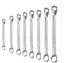 Picture of BI-HEXAGONAL RING SPANNER ,SHALLOW OFFSET -CRV , 8 Pcs Set,  KIT-06-80, E-2006