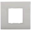 Picture of 2 Module Plate (3x3) -558- Grey( Silver) - copy